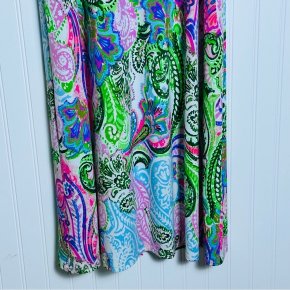 MSK Vibrant Paisley Maxi Dress Sleeveless multicolored  Size M Casual unlined - Picture 5 of 10
